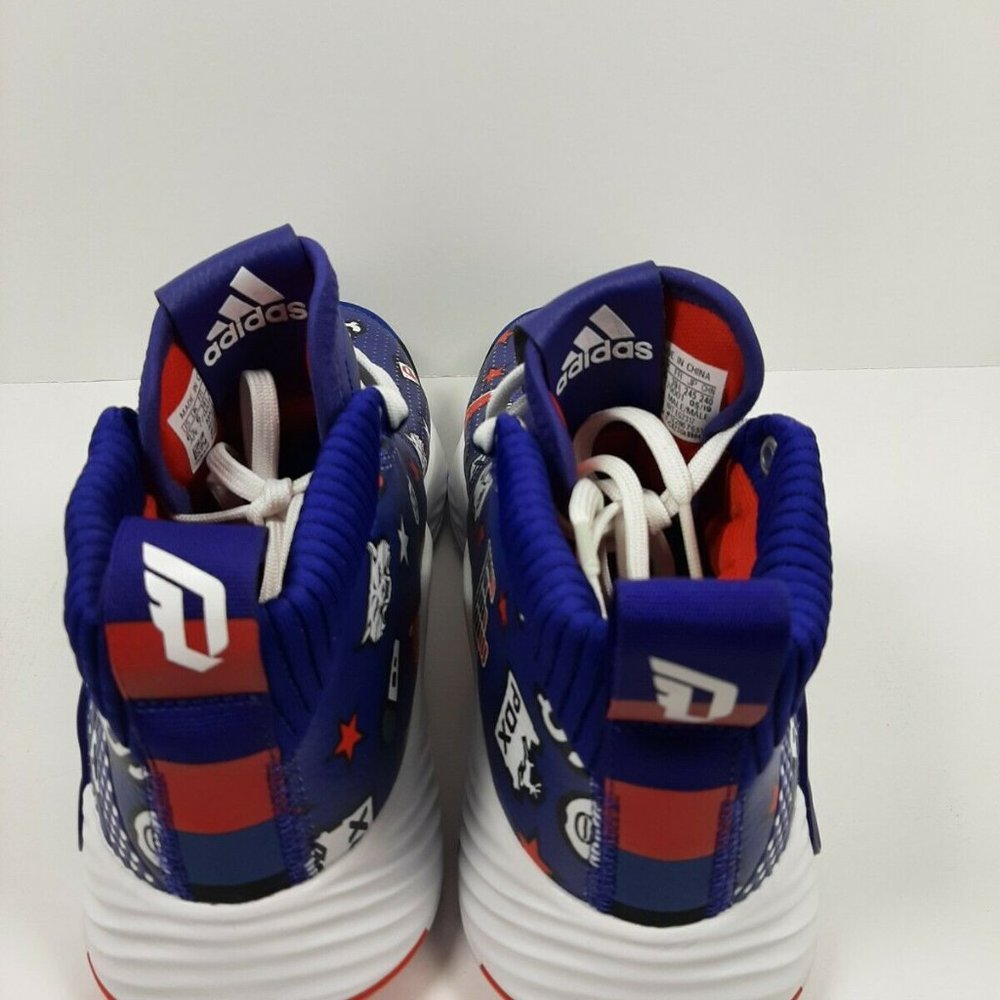 Adidas DAME 5 Basketball Shoes Purple LE Print - Picture 3 of 12